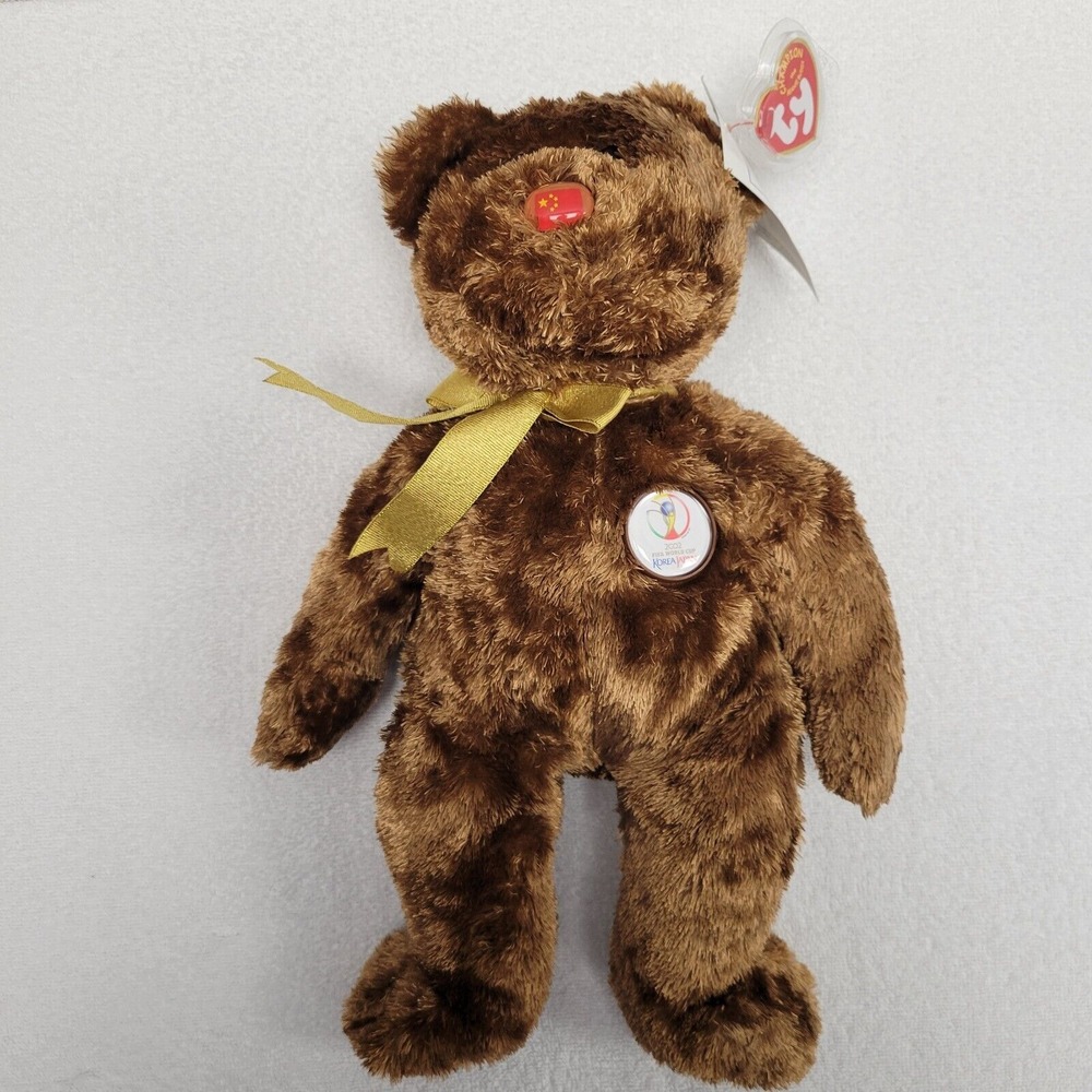 TY BEANIE BEAR' 2002 FILA WORLD CUP CHAMPION‎ 'USA BEANIE BEAR''